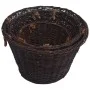 Set of stackable firewood baskets 3 pcs dark brown willow by vidaXL, Firewood bags and holders - Ref: Foro24-286986, Price: 1...