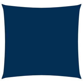 Toldo de vela cuadrado tela Oxford azul 4,5x4,5 m