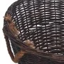Set of stackable firewood baskets 3 pcs dark brown willow by vidaXL, Firewood bags and holders - Ref: Foro24-286986, Price: 1...