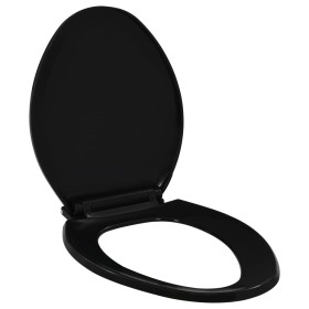 Black Quick Release Soft Close Toilet Lid by , Toilet and bidet seats - Ref: Foro24-145020, Price: 25,85 €, Discount: %
