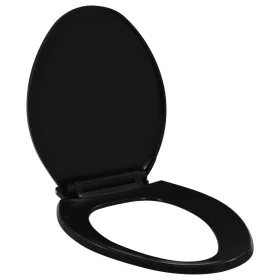 Black Quick Release Soft Close Toilet Lid by , Toilet and bidet seats - Ref: Foro24-145020, Price: 23,27 €, Discount: %