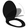Black Quick Release Soft Close Toilet Lid by , Toilet and bidet seats - Ref: Foro24-145020, Price: 23,27 €, Discount: %