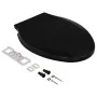 Black Quick Release Soft Close Toilet Lid by , Toilet and bidet seats - Ref: Foro24-145020, Price: 23,27 €, Discount: %