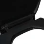 Black Quick Release Soft Close Toilet Lid by , Toilet and bidet seats - Ref: Foro24-145020, Price: 23,27 €, Discount: %