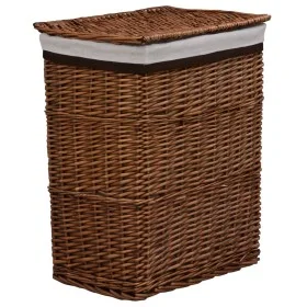 Cesto de la ropa sucia de sauce marrón de vidaXL, Cestas para ropa - Ref: Foro24-286979, Precio: 79,64 €, Descuento: %
