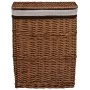 Cesto de la ropa sucia de sauce marrón de vidaXL, Cestas para ropa - Ref: Foro24-286979, Precio: 79,64 €, Descuento: %