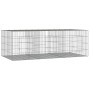 Rabbit cage 3 panels galvanized iron 163x79x54 cm by , Cages and habitats for small animals - Ref: Foro24-171569, Price: 55,5...