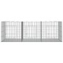 Rabbit cage 3 panels galvanized iron 163x79x54 cm by , Cages and habitats for small animals - Ref: Foro24-171569, Price: 55,5...