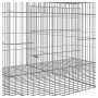 Rabbit cage 3 panels galvanized iron 163x79x54 cm by , Cages and habitats for small animals - Ref: Foro24-171569, Price: 55,5...