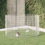 Rabbit cage 10 galvanized iron panels 54x100 cm by , Cages and habitats for small animals - Ref: Foro24-171583, Price: 66,94 ...