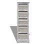 Shelf with 5 white wooden woven baskets by , Lockers and storage cabinets - Ref: Foro24-240798, Price: 142,02 €, Discount: %