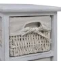 Shelf with 5 white wooden woven baskets by , Lockers and storage cabinets - Ref: Foro24-240798, Price: 142,02 €, Discount: %