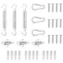 Sail awning accessory set 9 pcs stainless steel by , Accessories for awnings - Ref: Foro24-310246, Price: 23,84 €, Discount: %