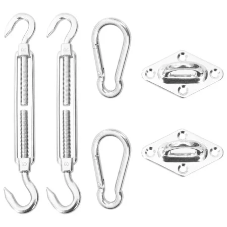 Mounting kit for sail awning 6 pieces stainless steel by , Accessories for awnings - Ref: Foro24-310250, Price: 23,56 €, Disc...