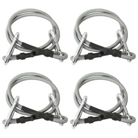 Cuerdas con mosquetón 4 unidades goma de , Acessorios para toldos - Ref: Foro24-310252, Precio: 21,26 €, Descuento: %