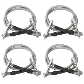 Ropes with carabiner 4 rubber units by , Accessories for awnings - Ref: Foro24-310252, Price: 21,73 €, Discount: %