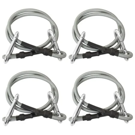 Ropes with carabiner 4 rubber units by , Accessories for awnings - Ref: Foro24-310252, Price: 21,26 €, Discount: %