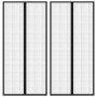 Mosquito nets for doors magnetic block 2 pcs black 220x110 cm by , Mosquito nets for windows - Ref: Foro24-314688, Price: 19,...