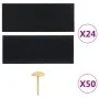 Mosquito nets for doors magnetic block 2 pcs black 220x110 cm by , Mosquito nets for windows - Ref: Foro24-314688, Price: 17,...