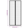 Moskitonetze für Türen Magnetblock 2 Stück schwarz 220x110 cm von , Moskitonetze für Fenster - Ref: Foro24-314688, Preis: 19,...