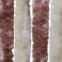 Beiger und hellbrauner Chenille-Moskitonetz-Vorhang, 120 x 220 cm von , Moskitonetze für Fenster - Ref: Foro24-315122, Preis:...