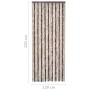 Beiger und hellbrauner Chenille-Moskitonetz-Vorhang, 120 x 220 cm von , Moskitonetze für Fenster - Ref: Foro24-315122, Preis:...