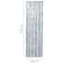 Weißer und grauer Chenille-Moskitonetz-Vorhang, 120 x 220 cm von , Moskitonetze für Fenster - Ref: Foro24-315134, Preis: 69,6...