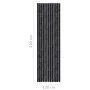 Anthracite gray chenille mosquito net curtain 120x220 cm by , Mosquito nets for windows - Ref: Foro24-315143, Price: 71,86 €,...
