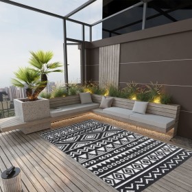 Schwarzer PP-Außenteppich 120x180 cm von , Outdoor-Protektoren - Ref: Foro24-316977, Preis: 30,33 €, Rabatt: %