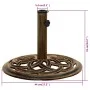 Bronze cast iron parasol base 44x44x31 cm by , Umbrella bases - Ref: Foro24-317758, Price: 58,49 €, Discount: %
