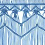 Blauer Makramee-Vorhang aus Baumwolle, 140 x 240 cm von , Vorhänge und Gardinen - Ref: Foro24-323988, Preis: 41,88 €, Rabatt: %