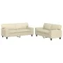 2-Piece Cream Synthetic Leather Sofa Set by , Sofas - Ref: Foro24-3201915, Price: 448,70 €, Discount: %