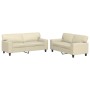 2-teilige Sofagarnitur aus cremefarbenem Kunstleder von , Sofas - Ref: Foro24-3201915, Preis: 459,30 €, Rabatt: %