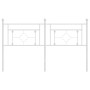 Cabecero de metal blanco 160 cm de , Cabeceros y pies de cama - Ref: Foro24-374423, Precio: 45,65 €, Descuento: %