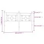 Cabecero de metal blanco 160 cm de , Cabeceros y pies de cama - Ref: Foro24-374423, Precio: 44,92 €, Descuento: %