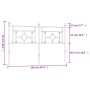 Kopfteil aus weißem Metall, 160 cm von , Kopf- und Fußteile - Ref: Foro24-374423, Preis: 45,65 €, Rabatt: %