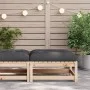 Garden stool with solid pine wood cushion by , Modular outdoor sofas - Ref: Foro24-838093, Price: 61,92 €, Discount: %