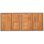 Garden table black PE rattan wooden surface 190x80x74 cm by , Garden tables - Ref: Foro24-365309, Price: 192,29 €, Discount: %
