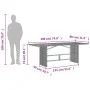Garden table black PE rattan wooden surface 190x80x74 cm by , Garden tables - Ref: Foro24-365309, Price: 214,29 €, Discount: %