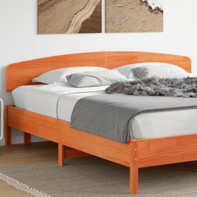 Bettkopfteil aus massivem Kiefernholz in Wachsbraun, 180 cm von , Kopf- und Fußteile - Ref: Foro24-842493, Preis: 56,27 €, Ra...