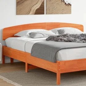 Bettkopfteil aus massivem Kiefernholz in Wachsbraun, 180 cm von , Kopf- und Fußteile - Ref: Foro24-842493, Preis: 55,54 €, Ra...