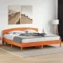 Bettkopfteil aus massivem Kiefernholz in Wachsbraun, 180 cm von , Kopf- und Fußteile - Ref: Foro24-842493, Preis: 55,54 €, Ra...