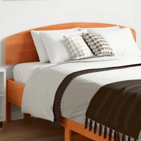 Bettkopfteil aus massivem Kiefernholz in Wachsbraun, 135 cm von , Kopf- und Fußteile - Ref: Foro24-842509, Preis: 48,65 €, Ra...