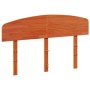 Wax brown solid pine wood bed headboard 135 cm by , Headboards and footboards - Ref: Foro24-842509, Price: 49,31 €, Discount: %