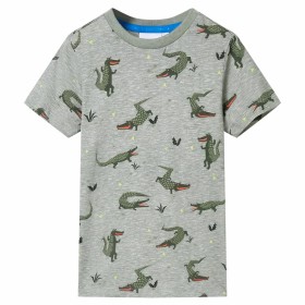 Camiseta infantil caqui claro melange 140 de , Camisetas para niños - Ref: Foro24-12103, Precio: 10,30 €, Descuento: %