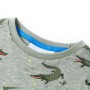 Camiseta infantil caqui claro melange 140 de , Camisetas para niños - Ref: Foro24-12103, Precio: 10,30 €, Descuento: %
