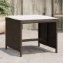 Garden stools with cushions 4 pcs brown synthetic rattan by , Outdoor ottomans - Ref: Foro24-365044, Price: 93,92 €, Discount: %