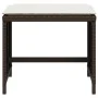 Garden stools with cushions 4 pcs brown synthetic rattan by , Outdoor ottomans - Ref: Foro24-365044, Price: 93,92 €, Discount: %