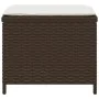 Gartenhocker mit Kissen 4 Stück braunes synthetisches Rattan von , Hocker für den Außenbereich - Ref: Foro24-365044, Preis: 9...