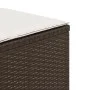 Gartenhocker mit Kissen 4 Stück braunes synthetisches Rattan von , Hocker für den Außenbereich - Ref: Foro24-365044, Preis: 9...